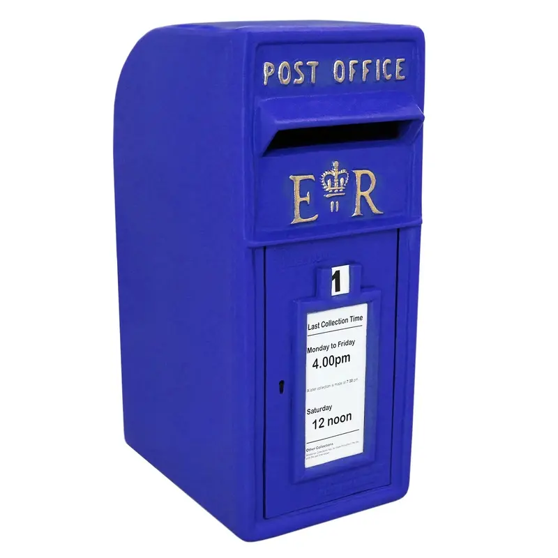 Blue Scottish Post Box – Distinctive Regional Letterbox Design 1