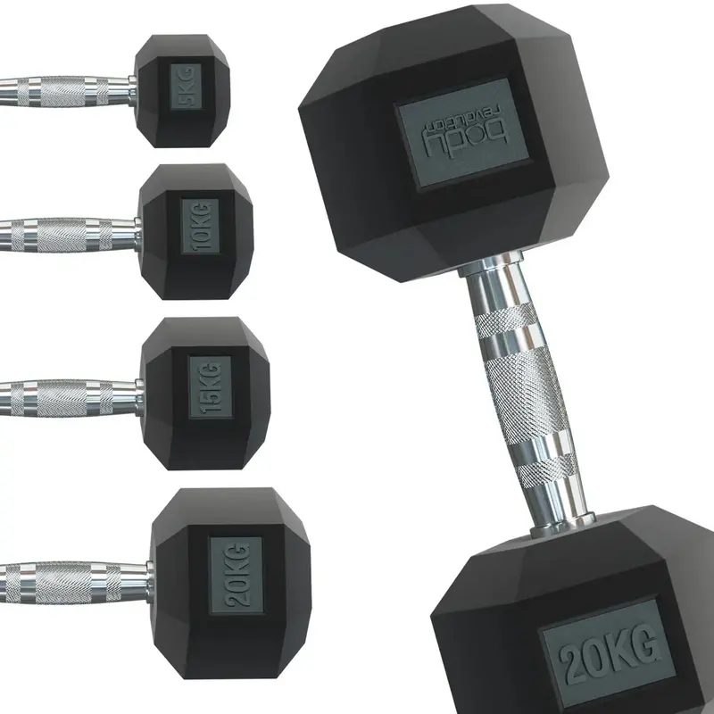 Body Revolution 8Kg Hex Dumbbell Pair – Space-Efficient, Gym-Grade Construction 1