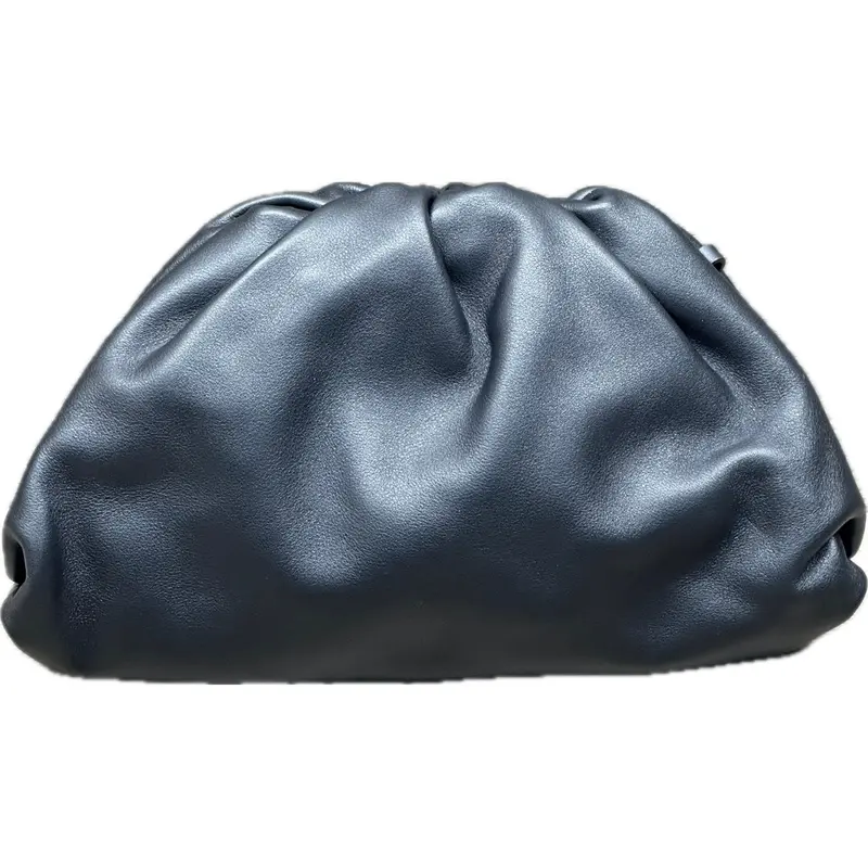 Bottega Veneta Intrecciato Black Leather Pouch – Minimalist Clutch 1