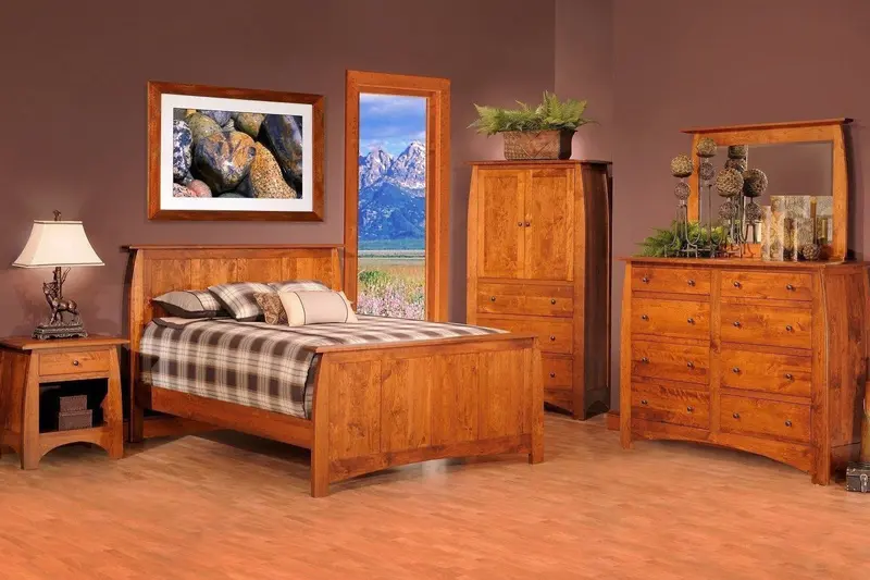 Bourdeaux Amish Bedroom Collection – Coordinated Solid Wood Furniture Set 1