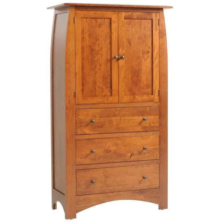 Bourdeaux Freestanding Armoire – Amish Solid Wood Wardrobe Cabinet 1