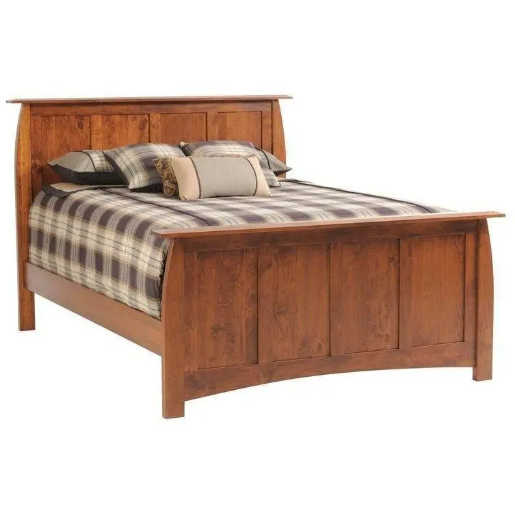 Bourdeaux Panel Bed – Amish-Made Solid Wood Platform Bed 1