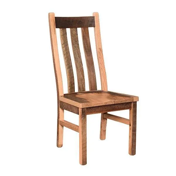 Branson Rustic Reclaimed Wood Side Chair 1