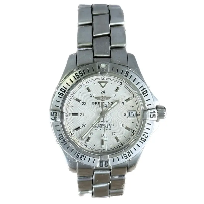 Breitling Colt Automatic Watch – Cream Dial, Stainless Steel Case 1