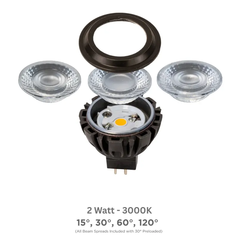 Brilliance Mr16 Gen6 Led Bulb – 2W, 3000K Neutral White, Interchangeable Optics 1