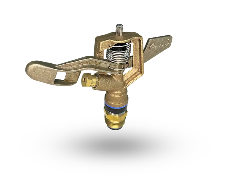 Buckner 17023R08 1/2-Inch Brass Full-Circle Impact Sprinkler — Mpt Threads 1