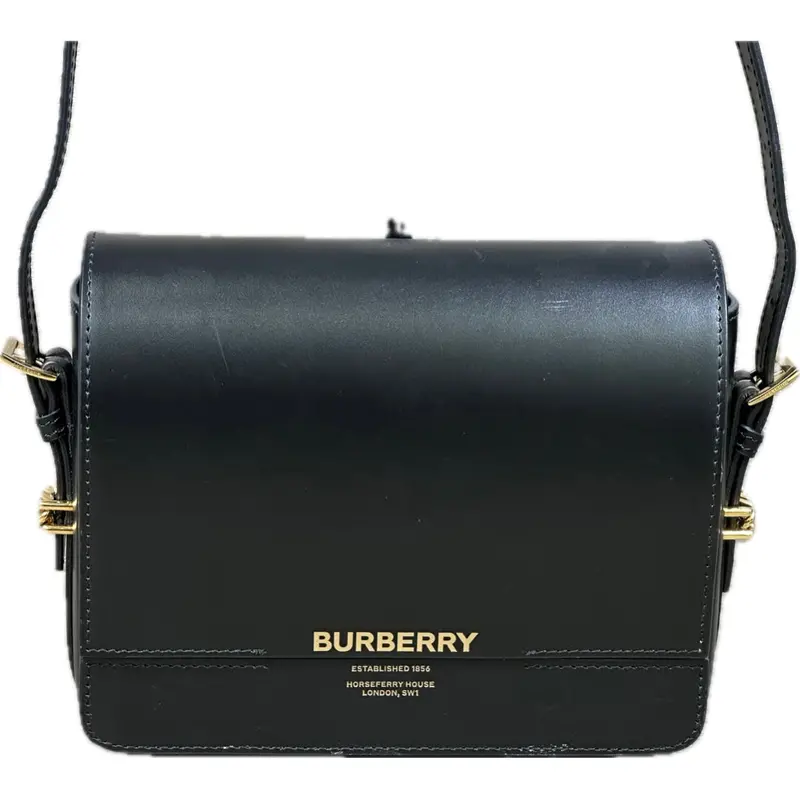 Burberry Grace Small Crossbody Bag – Premium Black Leather 1
