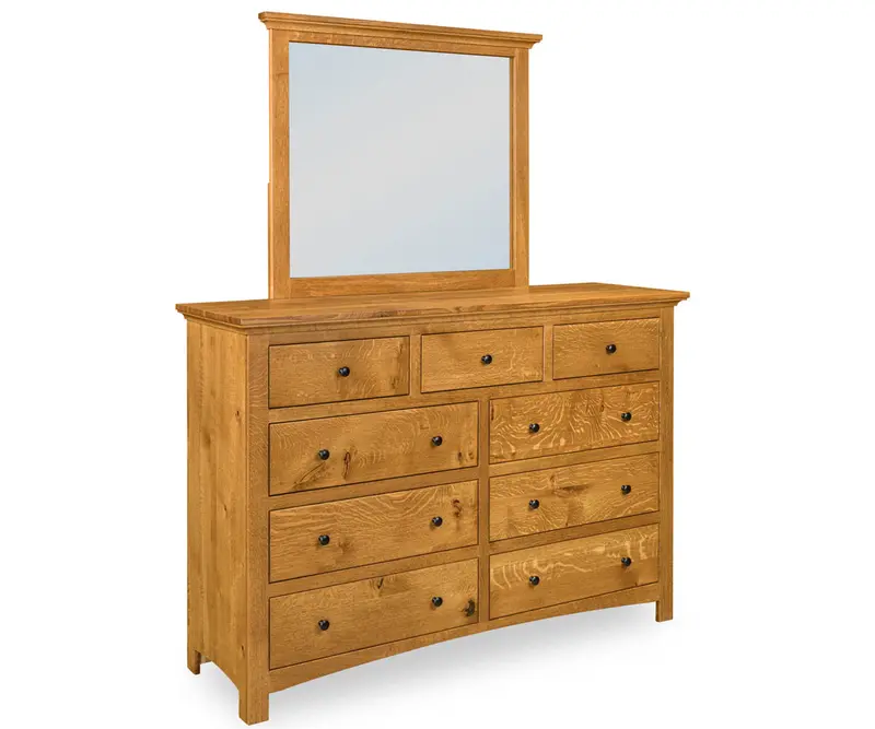 Canton Amish Tall Dresser – Handmade Amish Bedroom Dresser With Classic Lines 1