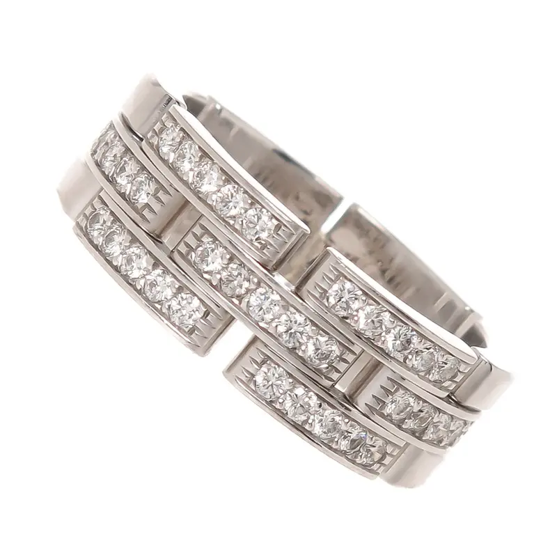Cartier Maillon Panthère Diamond Band Ring In 18K Gold 1