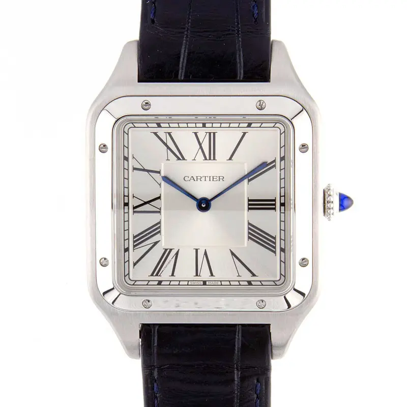 Cartier Santos-Dumont Xl – Stainless Steel Dress Watch With Roman Numerals 1