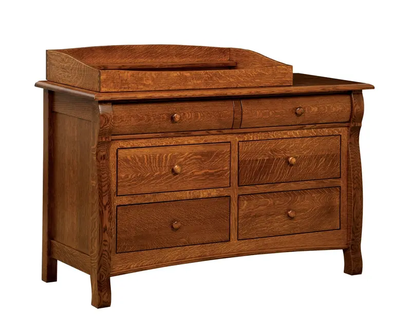 Castlebury 6-Drawer Dresser With Decorative Box Top Design 1