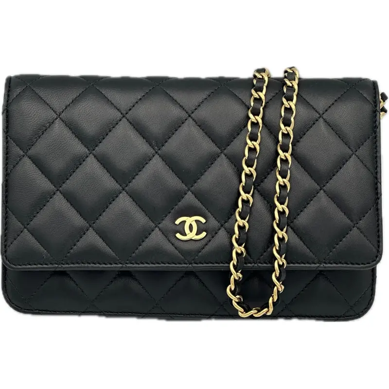 Chanel Quilted Lambskin Wallet On Chain – Classic Black 1