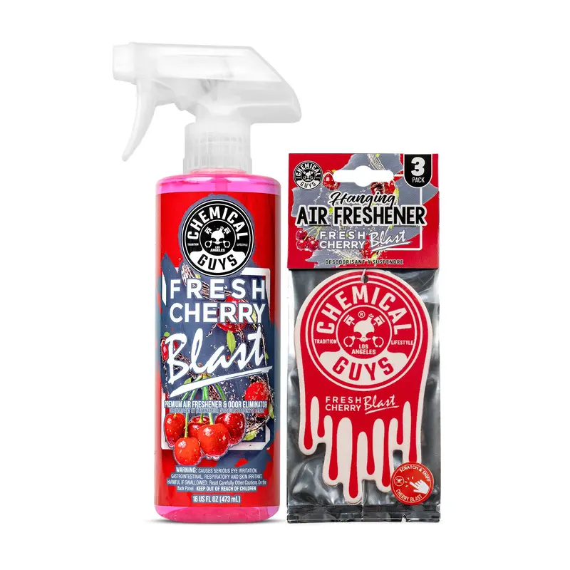 Cherry Blast Dual-Format Air Freshener Set (Spray + Hanging) 1