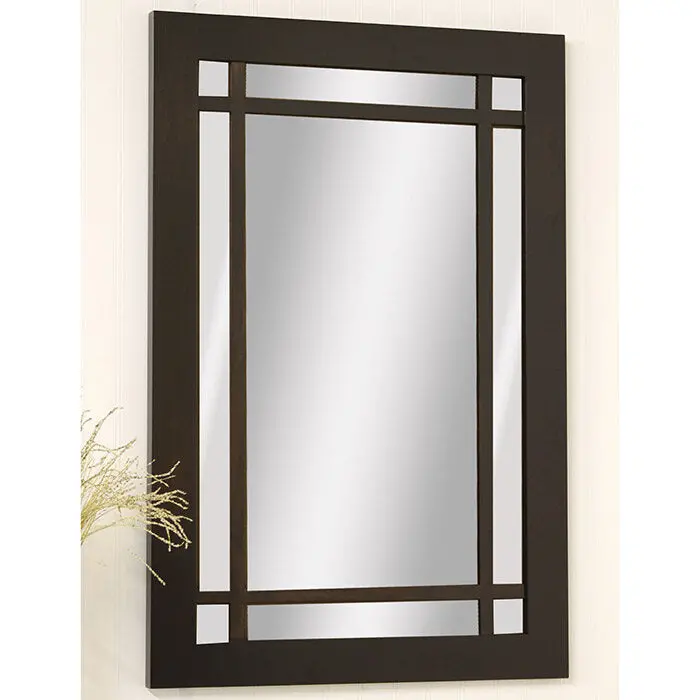 Colonial Amish Wall Mirror – Vertical Hardwood Frame Mirror For Hallway Or Entry 1