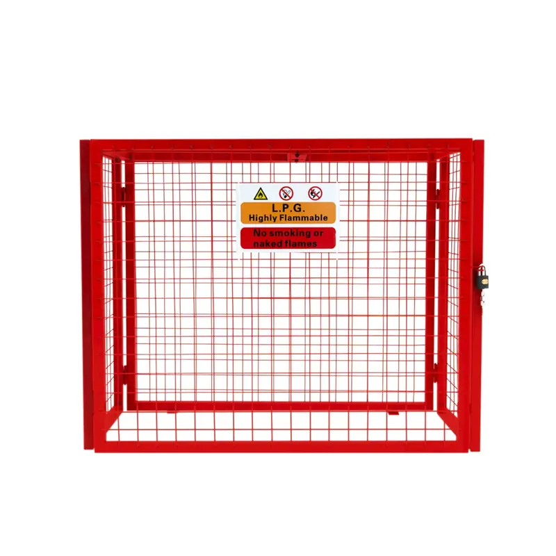 Compact Collapsible Red Gas Bottle Mesh Cage – 92Cm × 110Cm × 50Cm 1