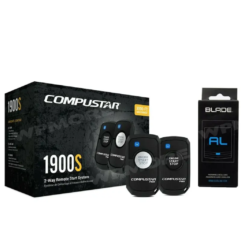 Compustar Cs1900-S Single-Button 2-Way Remote Start System – 3000-Foot Range 1