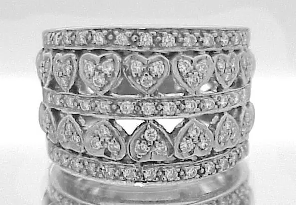 Contemporary 18K Gold Diamond Band – Designer Stackable Ring 1