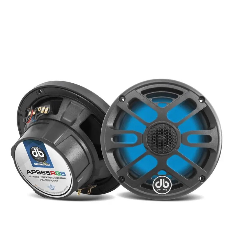 Db Drive Aps65Rgb 6.5-Inch 250W Rgb Led Marine Speaker – Illuminated Waterproof Audio Solution 1