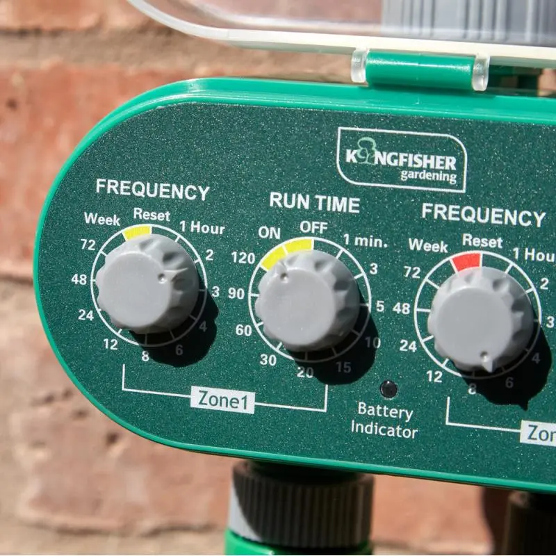Deluxe Twin-Outlet Automatic Electric Garden Watering Timer 1