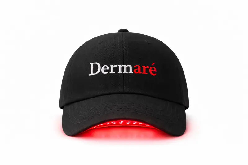 Dermare Red Light Therapy Cap – Fda-Cleared Hair Growth Hat (Black) 1