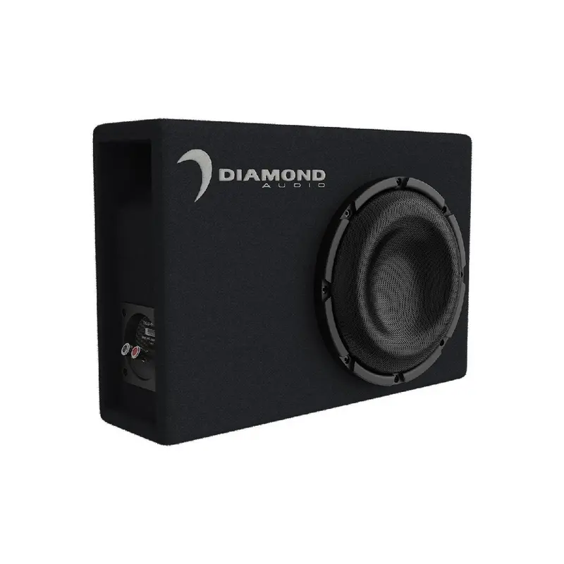Diamond Audio Desmb8A 8" Powered Vented Micro Sub Box – Built-In Amplifier 1