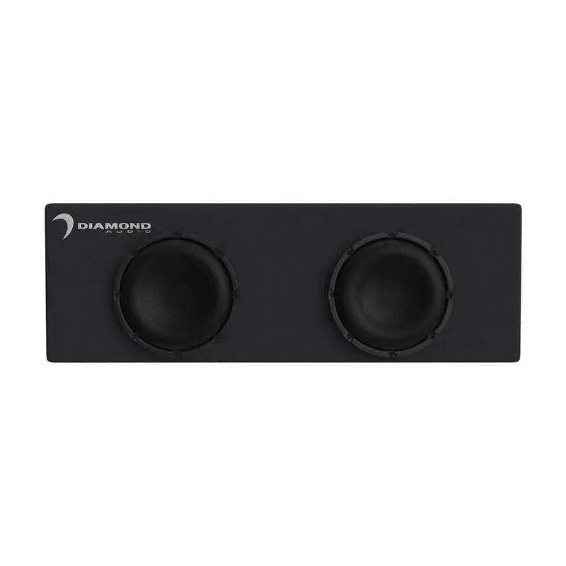 Diamond Audio Desmb8Da – Dual 8-Inch Powered Vented Micro Sub Box (1000W) 1