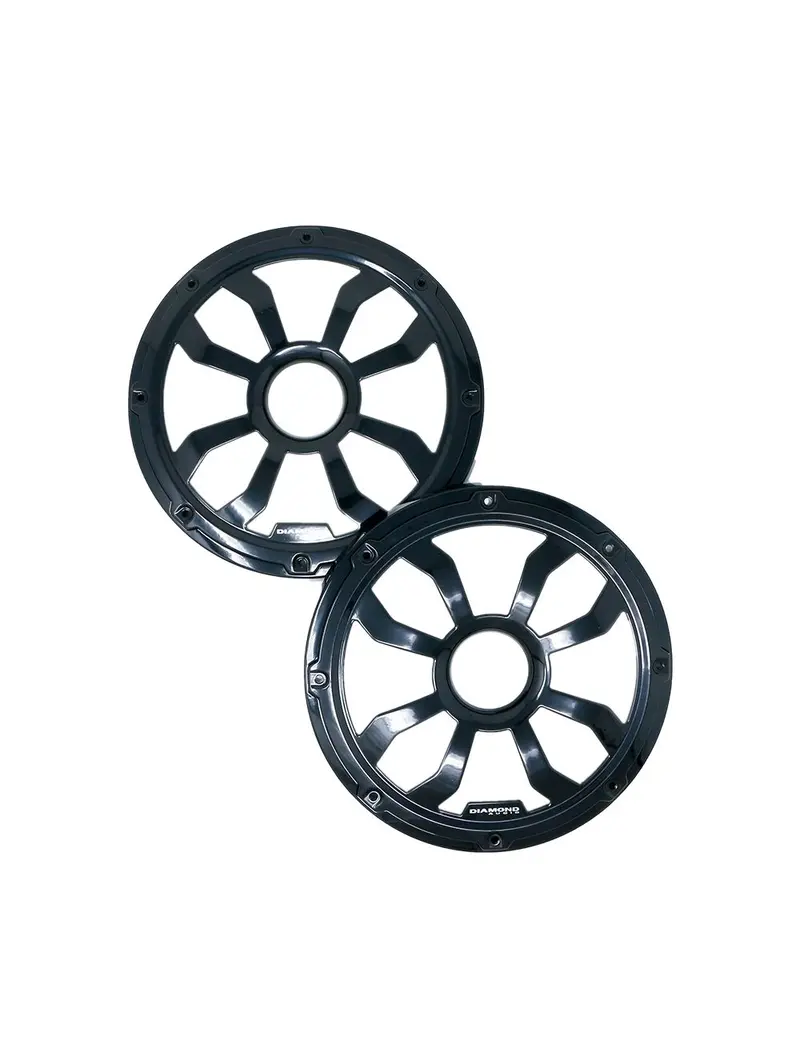 Diamond Audio Motor-Sport Hxm65Fbb – Steel Flush-Mount Grilles For 6.5" Speakers (Powder-Coated Black, Pair) 1