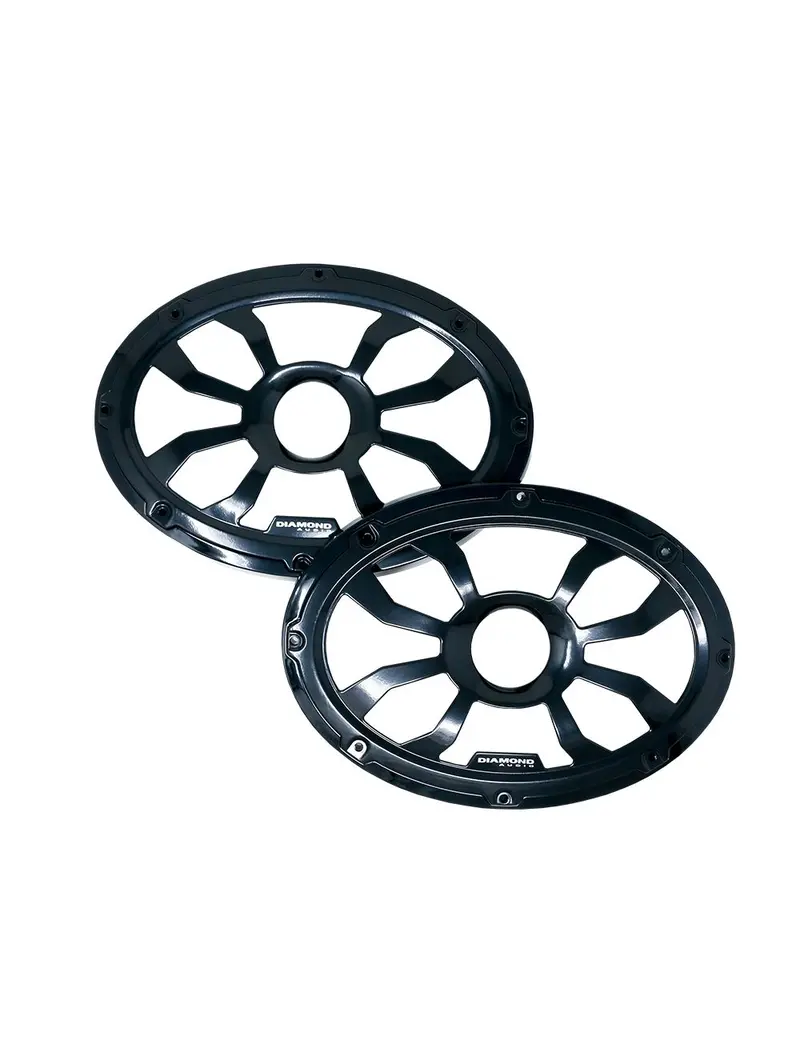 Diamond Audio Motor-Sport Hxm69Fbb – Steel Flush-Mount Grilles For 6X9 Speakers (Powder-Coated Black, Pair) 1