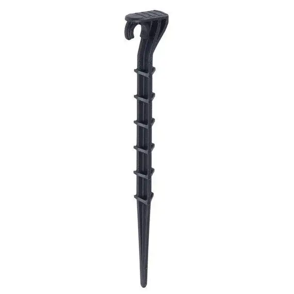 Dig 1/2-Inch Heavy-Duty Black Tubing Stake For Durable Irrigation Setup - Model 16-032 1