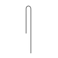 Dig 1/2-Inch X 8-Inch Galvanized Steel Wire Tubing Stake - Model 16-057 1