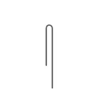 Dig 1/4-Inch X 5-Inch Galvanized Steel Wire Tubing Stake - Model 16-056 1