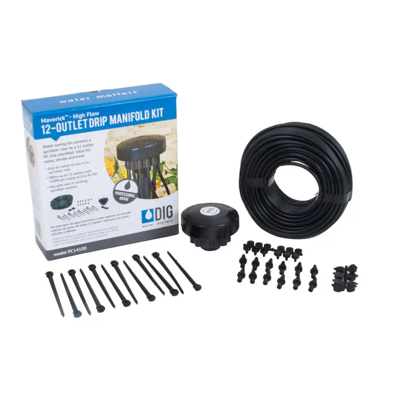 Dig 12-Outlet 2 Gph Drip Irrigation Manifold Kit For 12 Plants – Pc12100 1