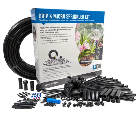 Dig Drip And Micro Sprinkler Irrigation Starter Kit – Ge200 1