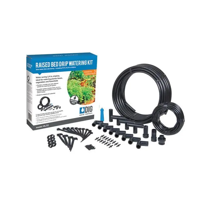 Dig Raised Bed Drip Irrigation Kit – Pre-Configured For Garden Beds (Ml50) 1