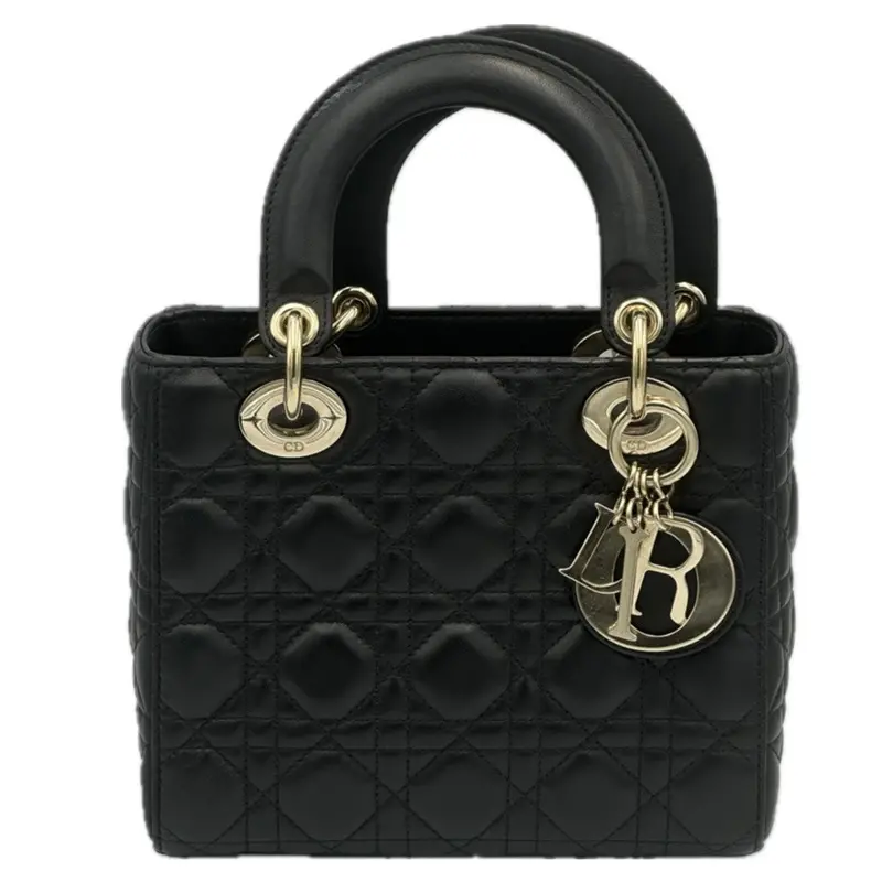 Dior My Abcdior Small Bag In Black Lambskin – Cannage Quilting 1
