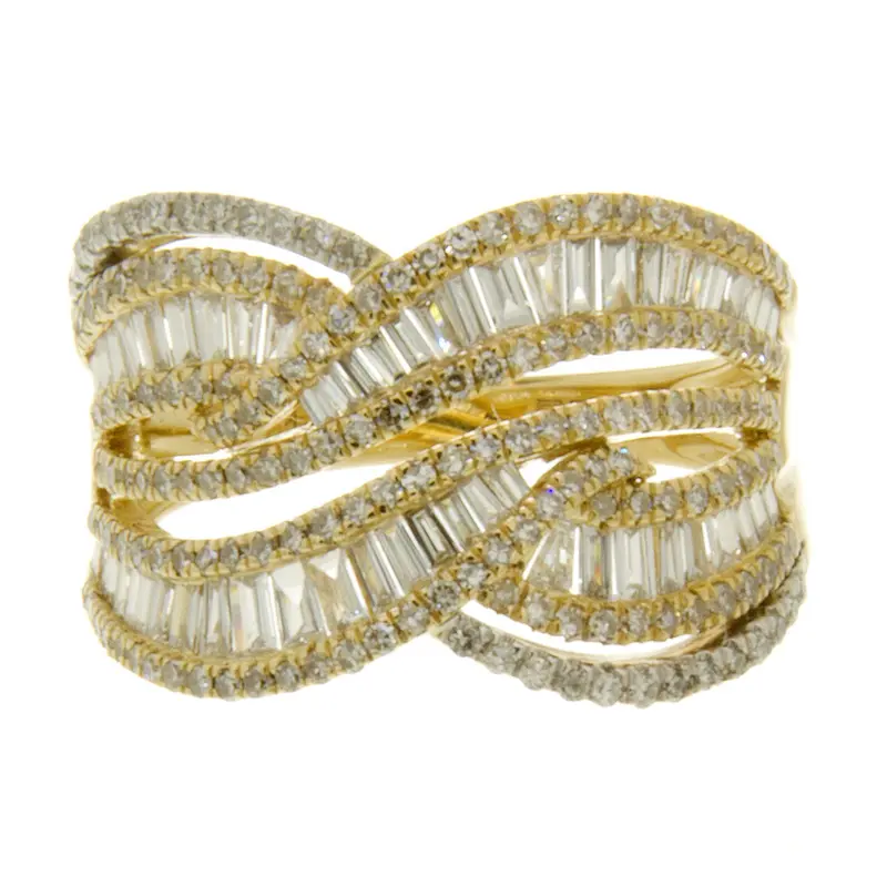 Effy D'Oro Collector'S Edition Diamond Cross-Over Ring 1