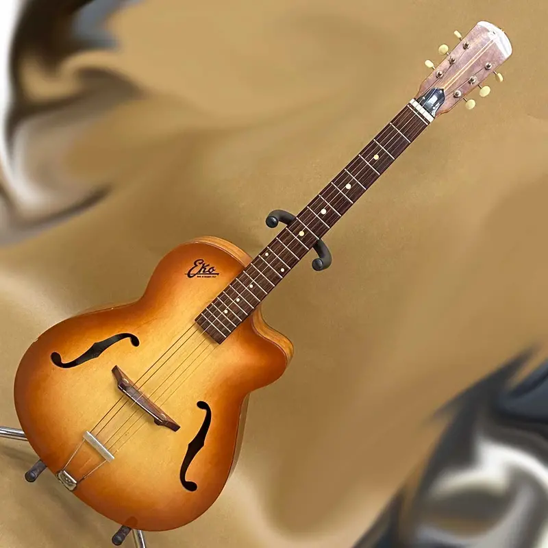 Eko Model 100 Honeyburst Archtop Acoustic Guitar 1