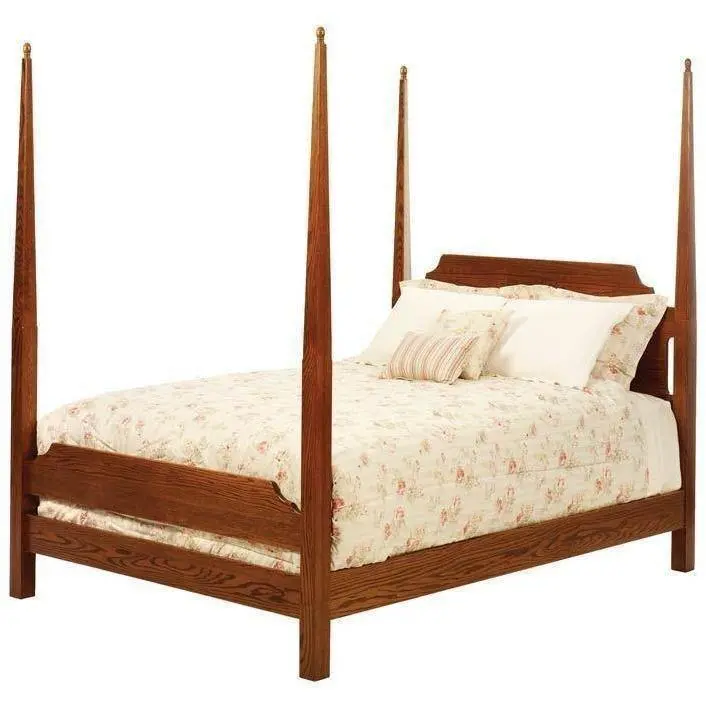 Elizabeth Lockwood Amish Pencil Post Bed Frame 1