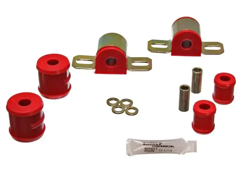 Energy Suspension Rear Stabilizer Bar Bushing Set – Gm Fitment, 11/16" Diameter, Red Polyurethane 1