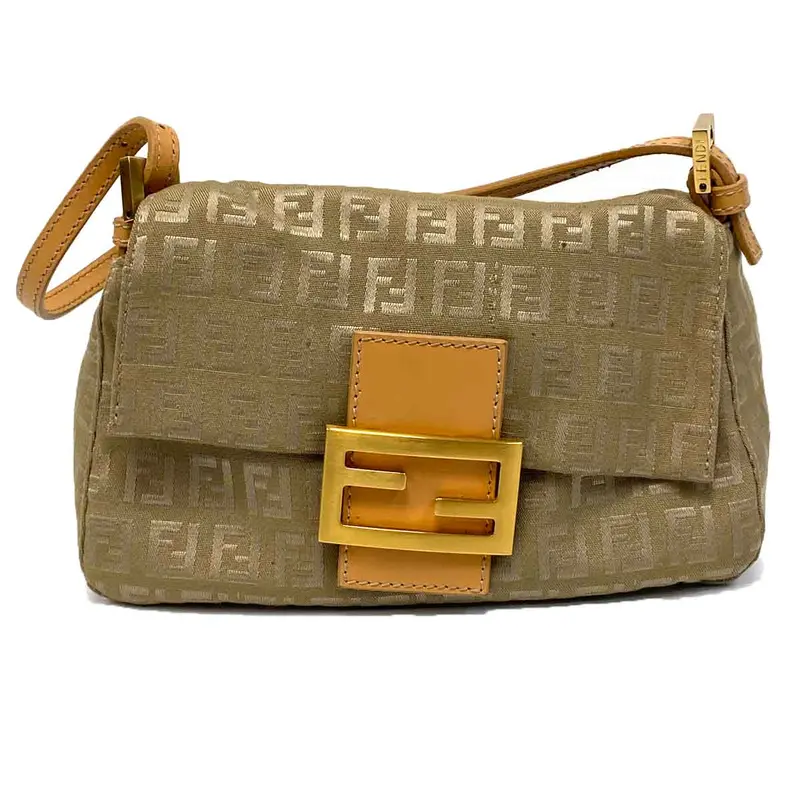 Fendi Zucchino Mini Mama Baguette Handbag 1
