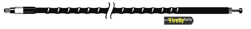 Firestik Fl45-B Firefly Slim 45-Inch Tunable Fiberglass Cb Antenna – Black 1