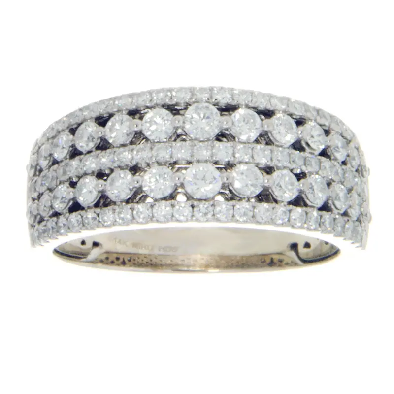 Five-Row Diamond Band Ring – 1.50 Carat Total Weight 1