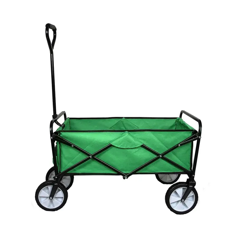 Foldable Green Garden Utility Cart – Lightweight & All-Terrain 1