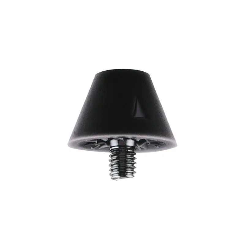 Football Cleat Stud – 1/2", Solid Black 1