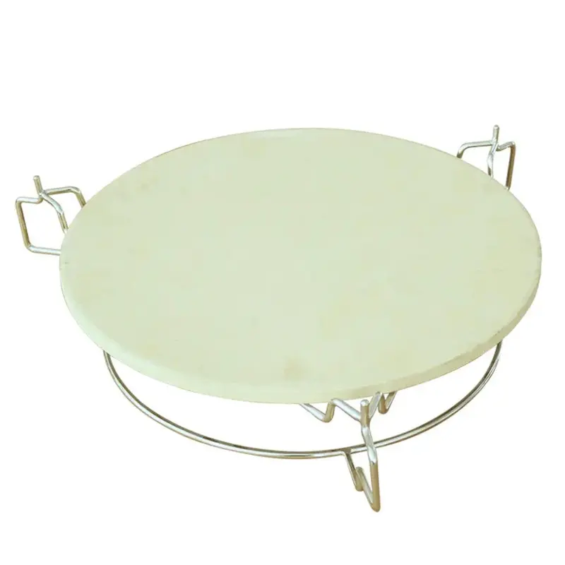 Fresh Grills 3-In-1 Kamado Accessory: Pizza Stone, Heat Deflector & Adjustable Elevator 1