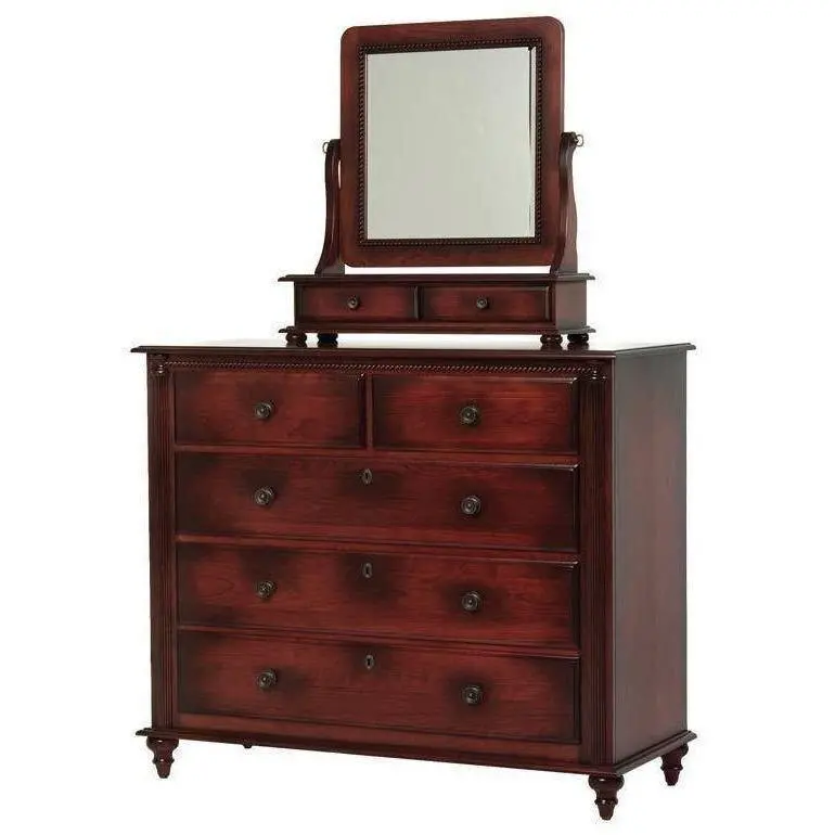 Fur Elise Amish Dressing Chest Featuring Full-Length Mirror 1