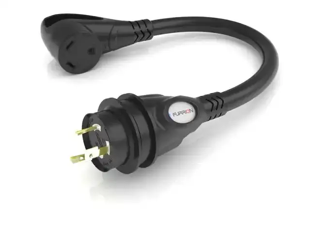 Furrion Rv Pigtail Adapter – 30-Amp Tt30R Straight Blade Connector, Model Fp3120R-Sb 1