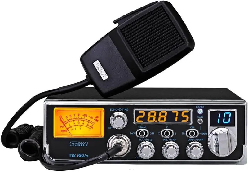 Galaxy Dx66V3 10-Meter Cb Radio With Frequency Counter 1