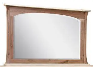 Galveston Amish Dresser Mirror – Beveled Glass & Solid Wood Frame 1