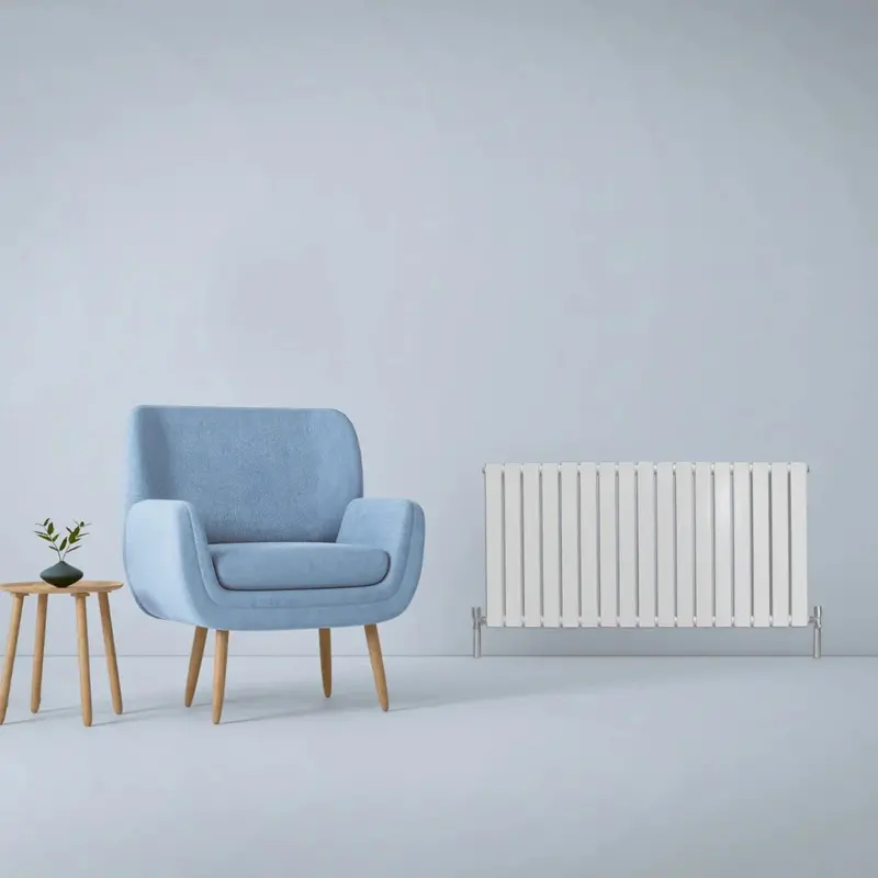 Gloss White Designer Flat Panel Radiator – 600Mm X 1190Mm 1